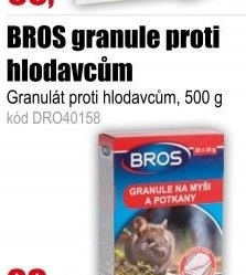 BROS granule na myši, krysy a potkany 500g