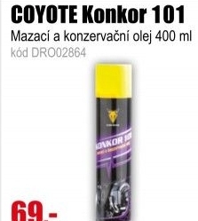 COYOTE Konkor 101 mazací a konzervační olej 400ml