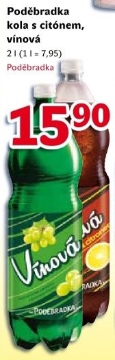 Limonáda Poctivá citron cola Poděbradka