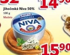 Sýr Niva Jihočeská 50% Madeta