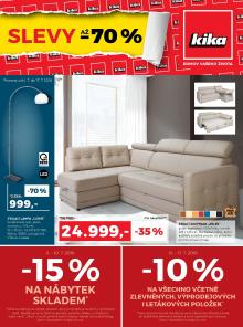 akční leták Kika nábytek 4.7.2016-17.7.2016