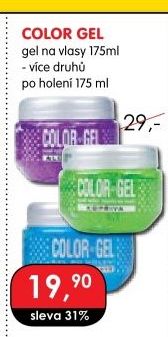 Gel na vlasy Color gel