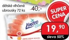 Vlhčené ubrousky dětské Linteo Baby