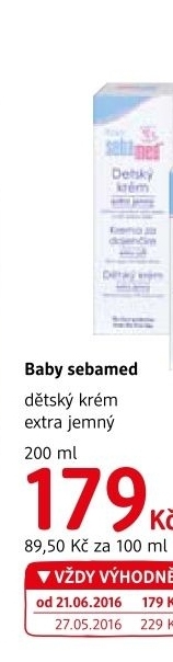Extra jemný krém dětský Sebamed Baby