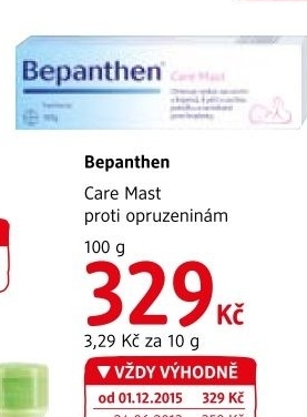Mast proti opruzeninám Care Bepanthen