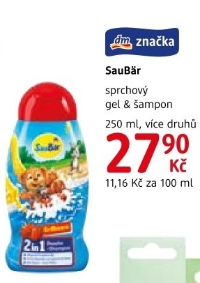 Sprchový gel dětský 2v1 Saubär
