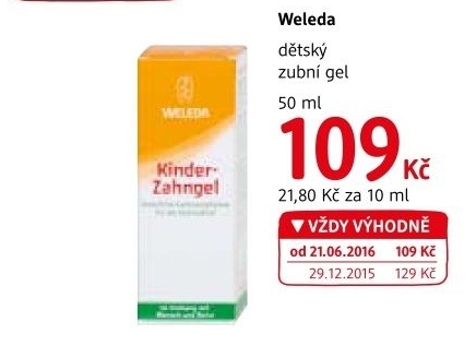 Gel na zuby dětský Weleda