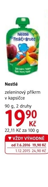 Ovocná kapsička se zeleninou Nestlé