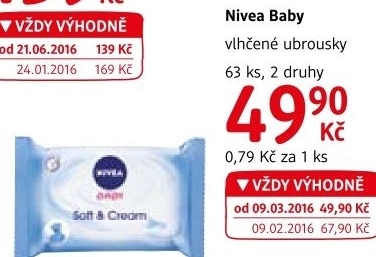 Vlhčené ubrousky dětské Nivea Baby