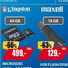 MicroSDXC 64GB UHS-1 SDC10G2KINGSTON
