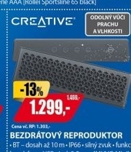 MUVO Mini přenosné BT repro BK CREATIVE