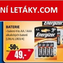 BAT BASE ALK LR6/4 4xAA ENERGIZER