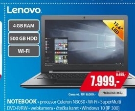 IP300 15,6 N3050 4GB 500GB W10LENOVO