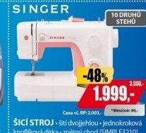 SIMPLE 3210 ŠICÍ STROJSINGER