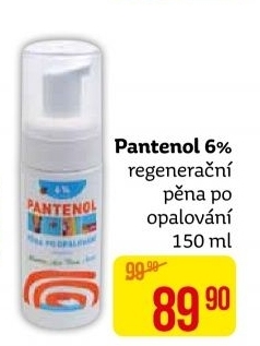 Pěna po opalování Pantenol Mika