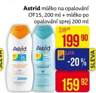 Balíček na opalování Astrid Sun