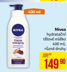 Tělová mléka Nivea