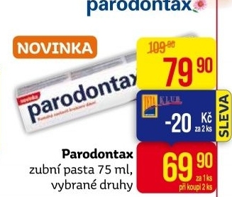 Pasty na zuby Parodontax