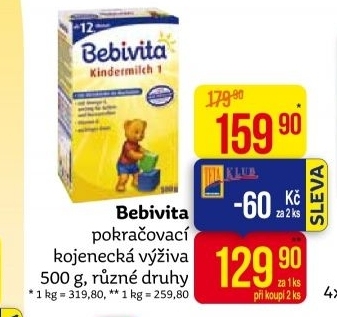 Výživa mléčná Bebivita