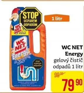 Čistič odpadů gelový Energy WC NET