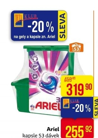 Prací kapsle 3v1 Ariel
