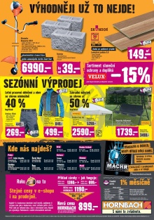akční leták Hornbach 29.6.2016-2.8.2016