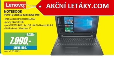 IP300 15,6 N3050 4GB 500GB W10LENOVO