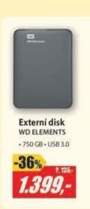 HDD 750GB USB3.0 BK
