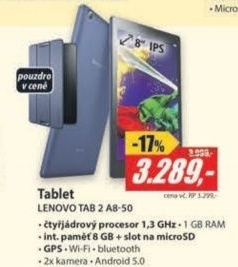 IdeaTab 2 A8-50 8 8GB 1GB