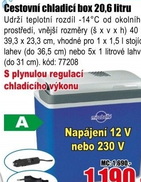 Elektrický chladicí box Mirabelle