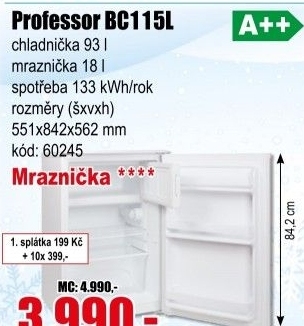 Chladnička Professor BC115L