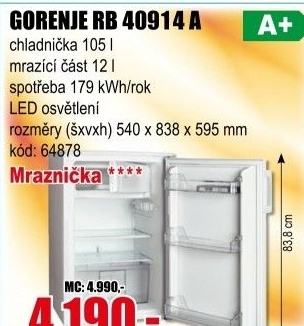 Chladnička Gorenje RB 40914 A