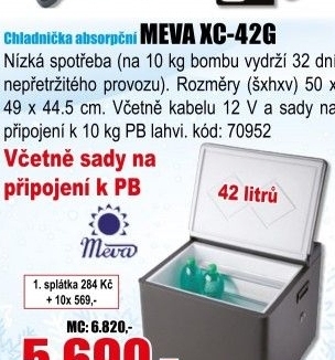 Chladnička absorpční Meva XC-42G