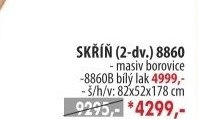 Skříň 2 dveřová 8860 lakovaná