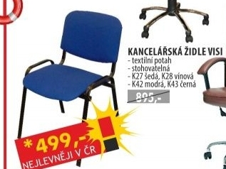 Židle VISI šedá K27