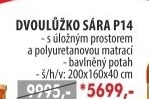 Dvoulůžko SÁRA s úložným prostorem