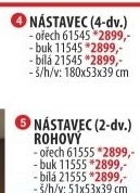 Nástavec 4 dveřový 61545 ořech / bílá