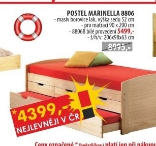 Jednolůžko MARINELLA 8806
