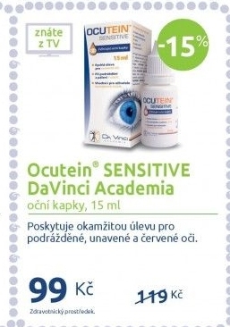 Kapky oční Ocutein Sensitive