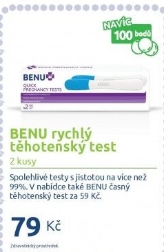 Těhotenský test Benu