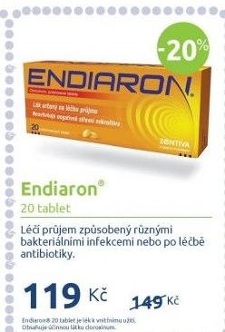 Tablety proti průjmu Endiaron