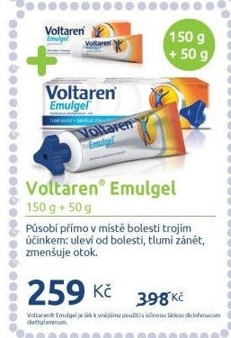 Emulgel proti bolesti Voltaren