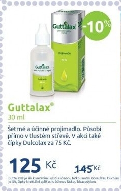 Projímavé kapky Guttalax