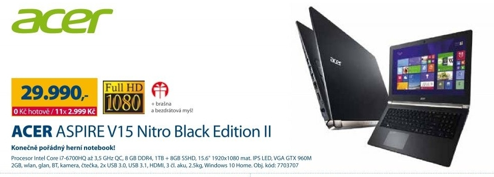 Acer Aspire V15 Nitro Black Edition II