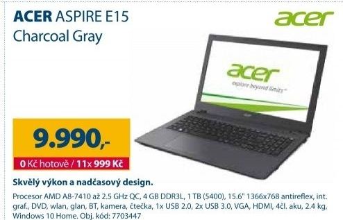 Acer Aspire E15 Charcoal Gray