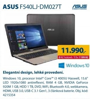 ASUS F540LJ-DM027T