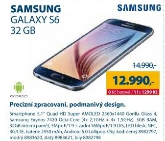 SAMSUNG GALAXY S6 32 GB