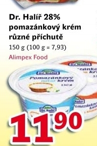 Krém pomazánkový ochucený Dr. Halíř