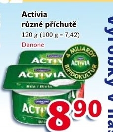 Jogurt ochucený Activia Danone