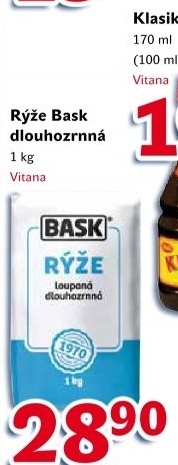 Rýže dlouhozrnná Bask